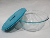 New PYREX Pro ROUND 5 Cup DISH & Vented COVER Choose TURQUOISE or NAVY BLUE 8201