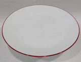 ❤️ 1 Corelle RED RIM DINNER PLATE 10.25" Christmas Holiday Deep Radiant Cherry