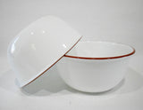 ❤️ 2 Red CORELLE 28-oz SUPER SOUP BOWLS Chili 6 1/4" Bright Radiant Brilliant Holiday