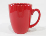 4 Corelle 11-oz BRIGHT HOLIDAY RED Stoneware Mugs Cups *Winter Holly -Cheerful Flurry