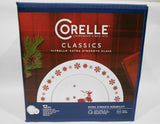 ❤️ 12-pc Corelle REINDEER Dinnerware Set BONUS 1-Qt Serving Bowl / Christmas Winter Holiday