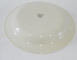 ❤️ Corelle ROMANCE 15-oz FLAT RIM SOUP BOWL Sandstone WHITE CALLA LILY Blue Band