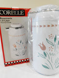 ❤️ NEW Corelle Corning ROSEMARIE 1-Qt Thermal SERVING CARAFE Hot Cold Coffee Tea