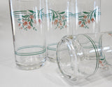 ❤️ NEW Corelle 4 ROSEMARIE 16-oz Tumbler GLASSES Cooler Iced Tea Drinkware *Pink Tulips