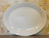 Corelle Comcor SANDSTONE 11 1/2" x 9" OVAL PLATTER Entrée Steak Plate Beige Tan