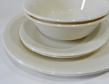 ❤️ VGC 6-pc Corelle SANDSTONE 2 Dinner, 2 Bread PLATES, 2 Soup BOWLS 18-oz