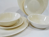 ❤️ VGC 6-pc Corelle SANDSTONE 2 Dinner, 2 Bread PLATES, 2 Soup BOWLS 18-oz