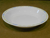 CORELLE SECRET GARDEN Vitrelle Glass PIE PLATE 10.25" Multi Dish Blue & Yellow Floral