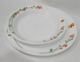 ❤️ 3-pc CORELLE by Corning SERENITY BUTTERFLY Dinner, Bread Plate & 15-oz Flat Rim Bowl