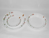 ❤️ 3-pc CORELLE by Corning SERENITY BUTTERFLY Dinner, Bread Plate & 15-oz Flat Rim Bowl