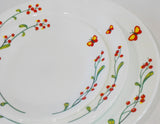 ❤️ 3-pc CORELLE by Corning SERENITY BUTTERFLY Dinner, Bread Plate & 15-oz Flat Rim Bowl