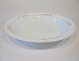 ❤️ NRM Corelle SILK BLOSSOMS 15-oz Flat Rim SOUP BOWL Pasta Floral Pink Gray