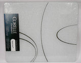 ❤️ Corelle SIMPLE LINES 15x12 COUNTER SAVER Tempered Glass Hot Plate Cutting Board