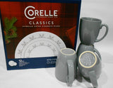 ❤️ 16-pc Corelle GRAY SNOWFLAKE Dinnerware Set *Holiday Winter BONUS: 4 Mugs
