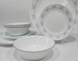 ❤️ 16-pc Corelle GRAY SNOWFLAKE Dinnerware Set *Holiday Winter BONUS: 4 Mugs