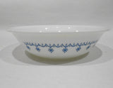 ❤️ HTF 1 CORELLE SNOWFLAKE BLUE 10-oz DESSERT BOWL 5 3/8" Sauce Fruit Garland