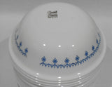 ❤️ HTF 1 CORELLE SNOWFLAKE BLUE 10-oz DESSERT BOWL 5 3/8" Sauce Fruit Garland