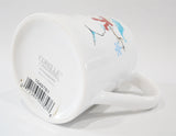 NEW Corelle 11-oz WINTER MAGIC Stoneware Cup MUG Holiday Snowman Blue Snowflakes