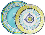 Corelle Signature SORRENTO Choose: 11" Dinner OR 8 1/2 Lunch PLATE *Italy Turquoise Yellow
