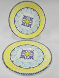 2 NEW Corelle SORRENTO 8 1/2" LUNCH PLATES Mediterranean Italy  *w/Scratch Defect