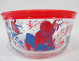 PYREX 4 Cup SPIDERMAN Storage Bowl *Marvel Comics Legend Spidey Action Hero