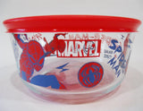 PYREX 4 Cup SPIDERMAN Storage Bowl *Marvel Comics Legend Spidey Action Hero