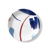 ❤️ NEW Corelle VIVID SPLASH 8.5" LUNCH PLATE *Bold Blue Red Tan Brushstrokes