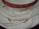 NEW 12-pc Corelle Round SPLENDOR DINNERWARE SET Dinner Lunch PLATES 18-oz BOWLS