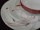 NEW 12-pc Corelle Round SPLENDOR DINNERWARE SET Dinner Lunch PLATES 18-oz BOWLS