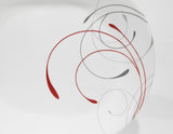 ❤️ NEW Corelle SPLENDOR 12.25" x 10" SERVING PLATTER *Energetic RED GRAY Scrolls
