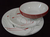 NEW 12-pc Corelle Round SPLENDOR DINNERWARE SET Dinner Lunch PLATES 18-oz BOWLS