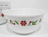 ❤️ HTF Corelle SPRING PINK 28-oz SUPER SOUP /CHILI BOWL Red Floral 6 1/4" x 3"