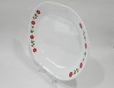 ❤️ HTF Corelle SPRING PINK Serving PLATTER 12x10 Meat Chop Plate Hostess Tray