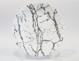 Corelle STONE GREY 6 3/4 BREAD PLATE Appetizer Dessert *Silver Gray Marble Asher