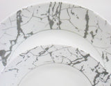 Corelle STONE GREY *Choose: 11" DINNER or 8 1/2" LUNCH PLATE *Silver Gray Marble Asher