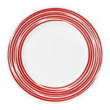 NEW Corelle BRUSHED STROKES 8.5" Wide Rim LUNCH Plate *Green Gray Sand Black