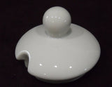 *Replacement CORELLE White Porcelain SUGAR BOWL LID Knob Top w/Spoon Notch