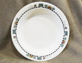 ❤️ Corelle SUNBLOSSOMS Sandstone 15-oz Flat Rim SOUP PLATE BOWL Sunflower Bees Seed