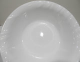 ❤️ 1 CORELLE White SWEPT 18-oz SOUP BOWL Cereal 7.25" Embossed Waves