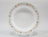 Corelle TANGERINE GARDEN 15-oz BOWL Flat Rimmed SOUP PLATE *Peach Green