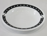 Corelle Ultra TEMPO / City Block 15-oz Flat Rim SOUP Plate 9" PASTA BOWL *Black Squares