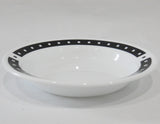 Corelle Ultra TEMPO / City Block 15-oz Flat Rim SOUP Plate 9" PASTA BOWL *Black Squares