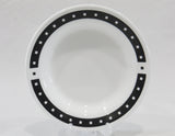 Corelle Ultra TEMPO / City Block 15-oz Flat Rim SOUP Plate 9" PASTA BOWL *Black Squares