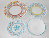 ❤️ Corelle TERRACOTTA DREAMS 18-oz SOUP BOWL Cereal Salad TURQUOISE RIM