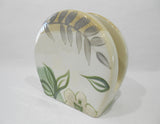 ❤️ HTF Corelle Coordinates TEXTURED LEAVES Tabletop Napkin Holder Stoneware