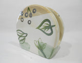 ❤️ HTF Corelle Coordinates TEXTURED LEAVES Tabletop Napkin Holder Stoneware