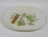 *NEW Corelle Sandstone TEXTURED LEAVES 10 x 12 1/4" Oblong SERVING PLATTER Plate