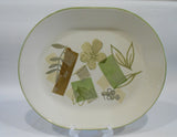 *NEW Corelle Sandstone TEXTURED LEAVES 10 x 12 1/4" Oblong SERVING PLATTER Plate