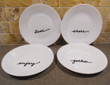 6-pc Corelle CELEBRATIONS THANKFUL 2 Qt Serving Bowl, Platter & Appetizer Plates