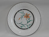 ❤️ 1 VGC Corelle TIGER LILY 10 1/4" DINNER PLATE Orange Wildflower Swirl Rim